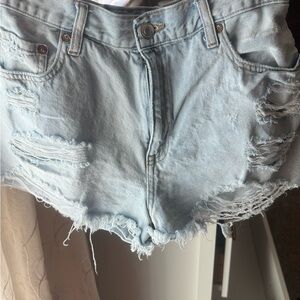 Aeropostale Light Blue Denim Shorts